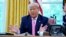 Tổng thống Donald Trump phát biểu với truyền thông tại Phòng Bầu dục, Tòa Bạch Ốc, ngày 20/7/2020.