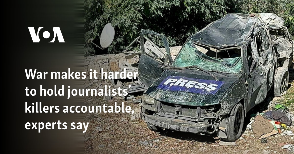 War makes it harder to hold journalists’ killers accountable, experts say