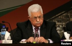 Palestinian President Mahmoud Abbas attends the Fatah congress in the West Bank city of Ramallah, Nov. 29, 2016.