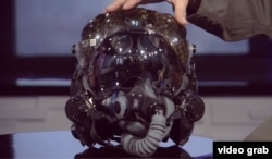 The controversial $400,000-plus pilot’s helmet is described as a "workspace," and is described as a navigation system. When the pilot is looking straight and to the sides, he sees all of the weapons employment information in the helmet visor.