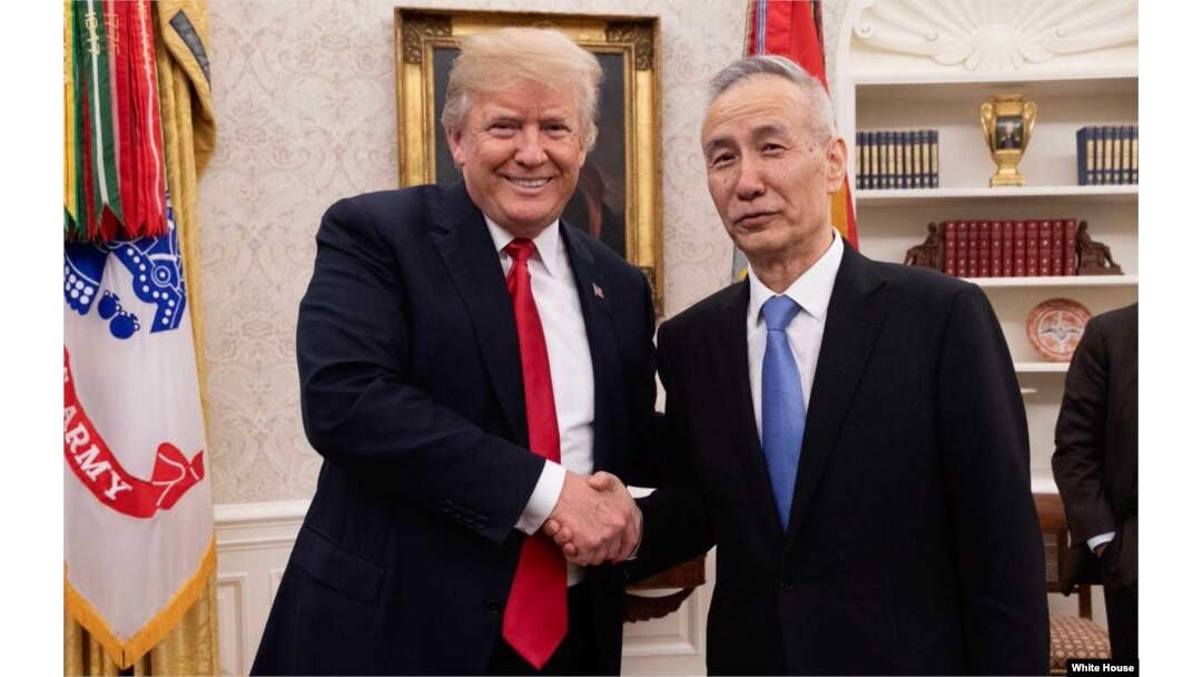 President Donald Trump meets with Chinese Vice Premier Liu He at the White House, May 17, 2018.