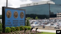 FILE - The National Security Agency (NSA) campus in Fort Meade, Maryland.