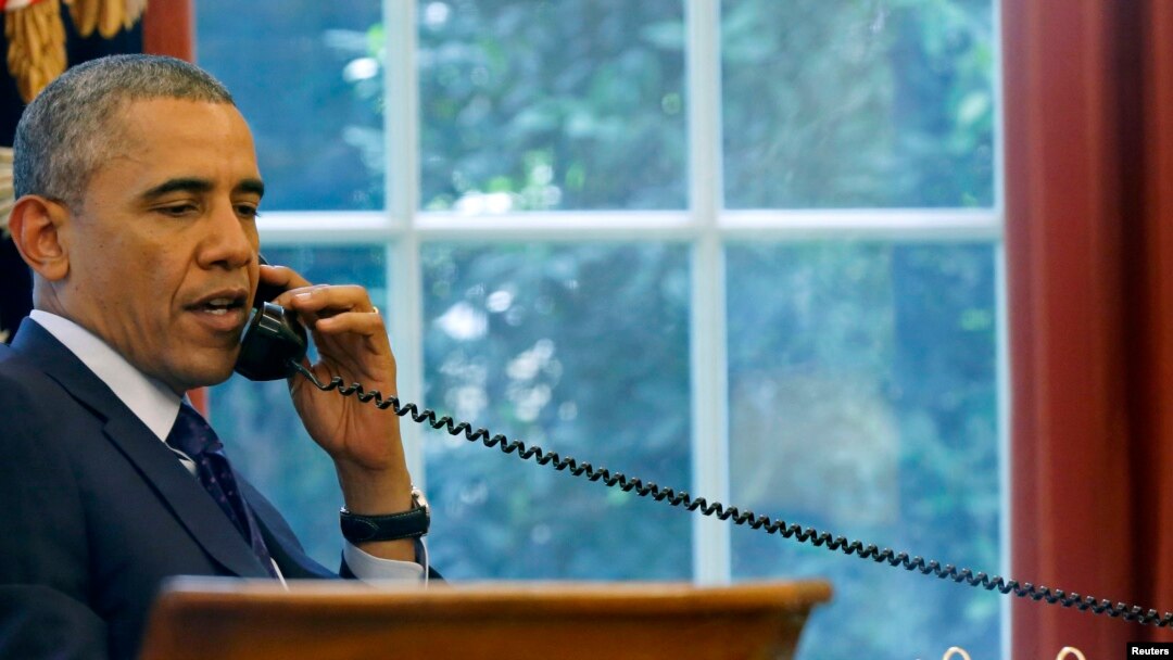 Tổng thống Barack Obama đã điện đàm với Tổng thống Nga Vladimir Putin kêu gọi nhà lãnh đạo Nga ủng hộ một thỏa thuận hòa bình cho Ukraine sẽ được đưa ra cứu xét tại hội nghị thượng đỉnh ở Belarus