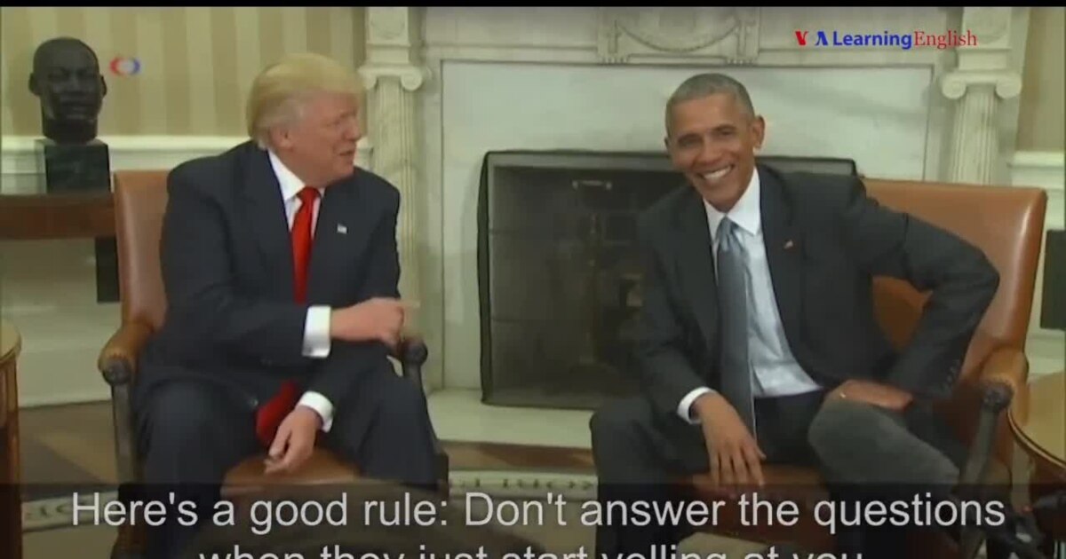 Trump Meets Obama at the White House