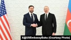 US Vice President JD Vance and Azerbaijani President Ilham Aliyev in Baku, Azerbaijan, February 10, 2026. 