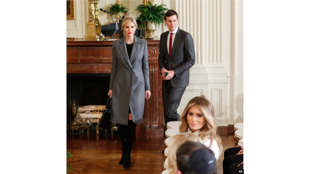 Ivanka Trump eri Jared Kushner bilan, Oq uy