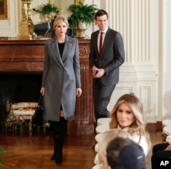 Ivanka Trump eri Jared Kushner bilan, Oq uy