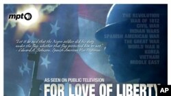 Promotionial poster for "For Love of Liberty" documentary