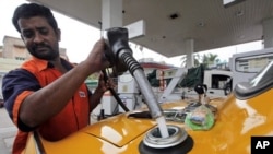 Man fills up with diesel at a fuel station in Kolkata (2011 File)