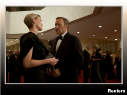 Kevin Spacey y Robin Wright, protagonistas de la serie "House of Cards".