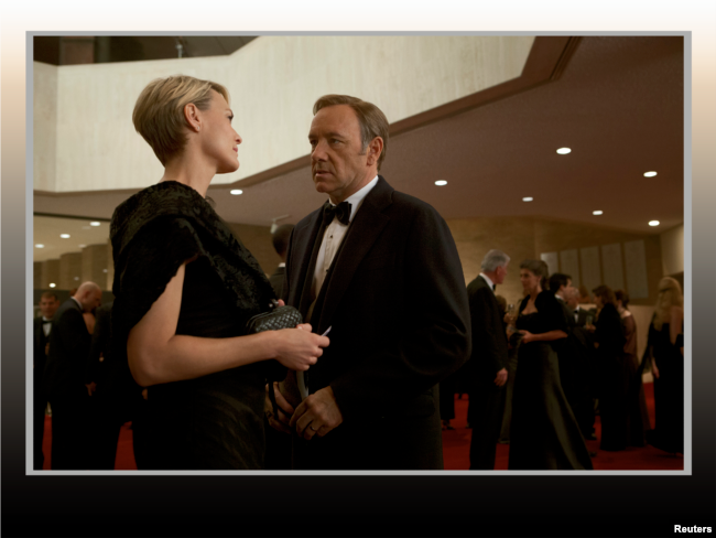 Kevin Spacey y Robin Wright, protagonistas de la serie "House of Cards".