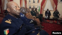 ECOWAS Chiefs of Staff are seen during an Extraordinary meeting of ECOWAS on the crisis in Mali, in Abidjan, January 26, 2013.