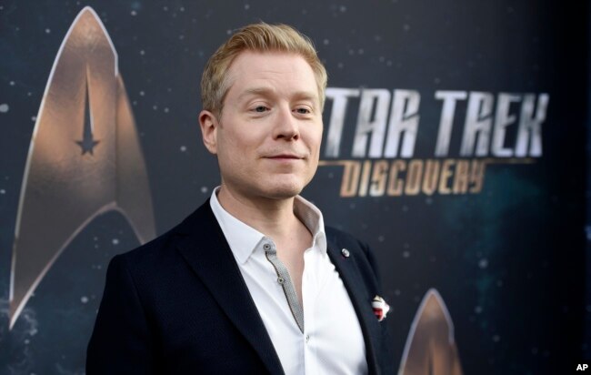 Actor Anthony Rapp, miembro del elenco de "Star Trek: Discovery", en el estreno de la nueva serie de televisión en Los Angeles, el 19 de septiembre de 2017.