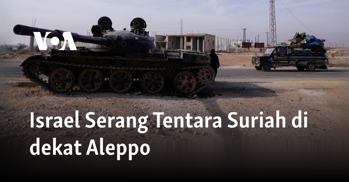 Israel Serang Tentara Suriah di dekat Aleppo