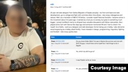 Mišo M. i komunikacija na Iron Marchu. Izvor: Iron March Exposed