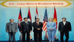 Lower Mekong Ministerial: the U.S. Secretary of State and the Foreign Ministers of Cambodia, Laos, Thailand and Vietnam.