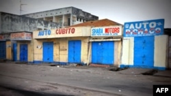 Stores remain closed early Jan. 22, 2015 in Kinshasa on the fourth day of violent protests against President Joseph Kabila. 