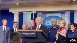 VIcepresidente Mike Pence. Foto: Steve Herman, VOA.