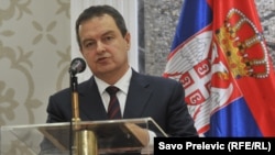 MONTENEGRO -- Serbian foreign minister Ivica Dacic in Podgorica, January 16, 2018.