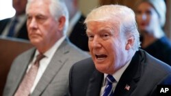 El presidente Donald Trump también anunció que se esperan más sanciones contra Corea del Norte que serán anunciadas por el departamento del Tesoro.