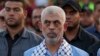 (FILES) Head of the political wing of the Palestinian Hamas movement in the Gaza Strip Yahya Sinwar attends a rally in support of Jerusalem's al-Aqsa mosque in Gaza City on October 1, 2022.