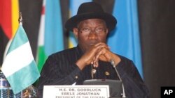 Shugaba Goodluck Jonathan na Najeriya.