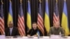 U.S. Secretary of Defense Lloyd Austin, Ukrainian President Volodymyr Zelenskyy and Ukrainian Defense Minister Rustem Umerov attend a Ukraine Defense Contact Group meeting on Sept. 6, 2024, at the U.S. air base in Ramstein, southwestern Germany.