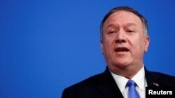 El secretario de Estado de Estados Unidos, Mike Pompeo, acompaña al presidente Donald Trump en cumbre de la Organización del Tratado del Atlántico Norte (OTAN) en Londres.