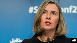 Kepala kebijakan luar negeri Uni Eropa, Federica Mogherini 