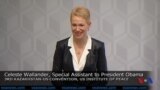 Celeste Wallander, President Obama's Special Assistant, speaks at Kazakhstan-US Convention