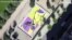 Drone Shows Spanish Town Painting Kobe Bryant on Basketball Court