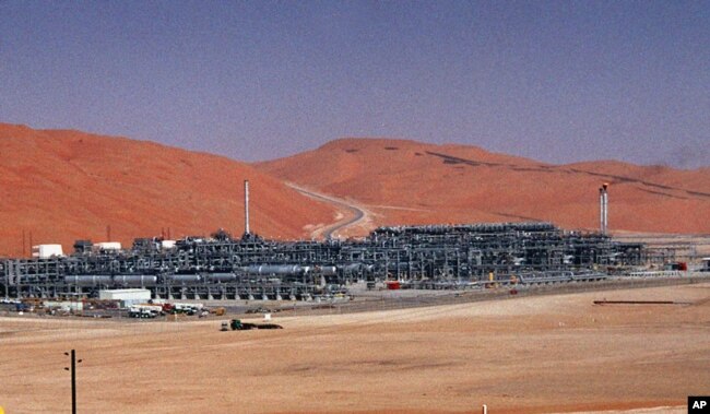 Ladang minyak Shaybah Saudi Aramco di Shaybah di gurun Rub al-Khali Arab Saudi. (Foto: AP)
