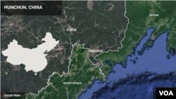 Map of Hunchun, China