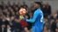 Andre Onana tient le ballon lors d'un match entre l'Ajax et Tottenham, à Londres, Angleterre, le 30 avril 2019. 