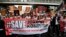 FILE - Protesters in Jakarta rally in Feb. 2015 in support of General Budi Gunawan as national police chief, despite allegations of corruption. 