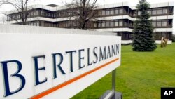 FILE - The German media giant Bertelsmann, which owns Penguin Random House, is seen in Guetersloh, Germany, March 13, 2003. 
