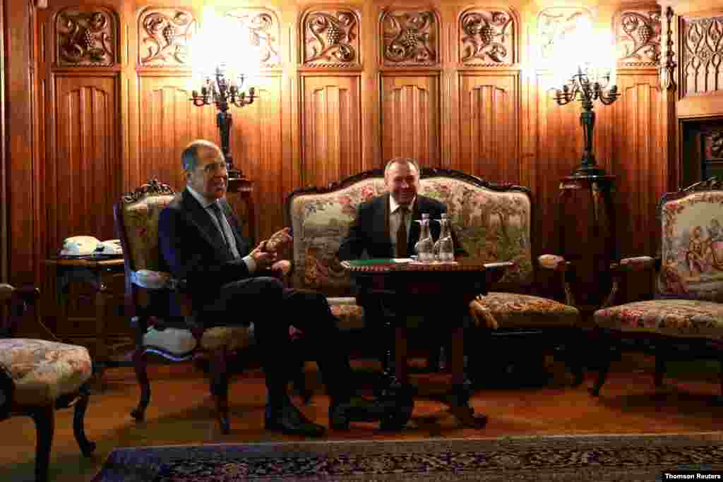 세르게이 라브로프 러시아 외무장관과 블라디미르 마케이 벨라루스 외무장관이 모스크바에서 회담했다. 
