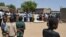 Mourners take part in a funeral ceremony for eighteen year-old Synna Garandi, in N'Djamena, May 1, 2021, after his death during a protest April 27 in the Chadian capital. 