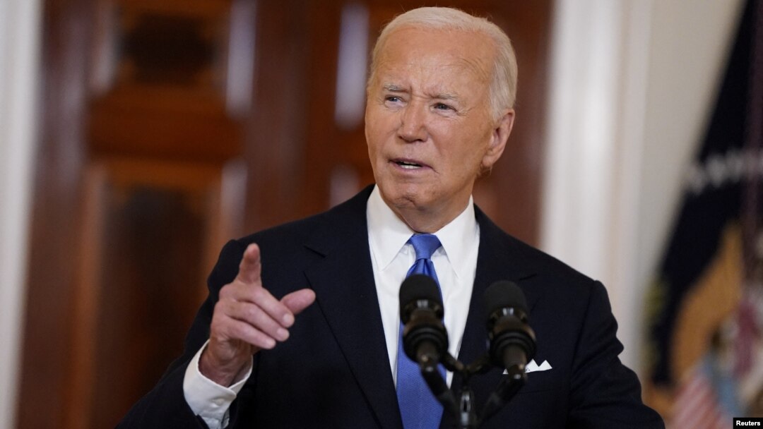 Tổng thống Mỹ Biden phát biểu ở Washington, 1/7/2024.