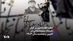 سفره هفت‌سین بر مزار بامشاد سلیمانخانی در آخرین پنجشنبه سال ۱۴۰۳ 