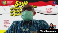 Direktur Promosi Kesehatan dan Pemberdayaan Masyarakat Kemenkes dr Imran Agus Nurali Sp.KO dalam telekonferensi pers di Jakarta, Jumat (17/2) menekankan Kemenkes mendukung penuh pengolahan limbah medis sesuai standar dari semua Fasyankes (Foto:VOA)