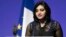 Pakistan's Gulalai Ismail delivers an acceptance speech after being awarded the Prize for Conflict Prevention for the work of her organization Aware Girls promoting women's issues and equality in Pakistan, during the award ceremony of the Jacques Chirac Foundation in Paris, Nov. 24 2016.