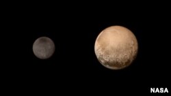 Potret Pluto dan Charon, 11 Juli 2015 (Foto: dok).