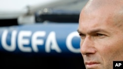 Zinedine Zidane, Santiago Bernabeu, Madrid, 4 mai 2016.