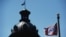 The Confederate flag flies near the South Carolina Statehouse in Columbia, S.C., June 19, 2015.
