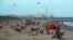 Plaža Galveston u Texasu bila je puna posjetilaca tokom vikenda