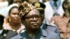 President Mobutu Sese Seko of what was then Zaire watches a military parade in Kinshasa, Zaire, June 1976. Zaire today is the Democratic Republic of Congo (DRC).