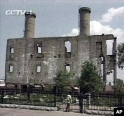 Reruntuhan bangunan Unit 731 Jepang, di Harbin, China (Video CCTV-1/AP)