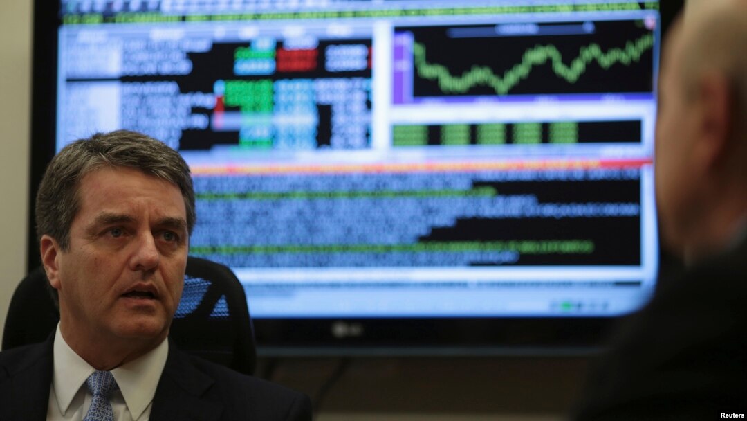 Roberto Azevedo, incoming head of the World Trade Organization [WTO], reacts during a meeting at the Finance Ministry in Brazil, May 21, 2013.