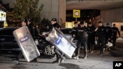 1일 폭발 사고가 발생한 터키 이스탄불에 경찰이 출동했다. 